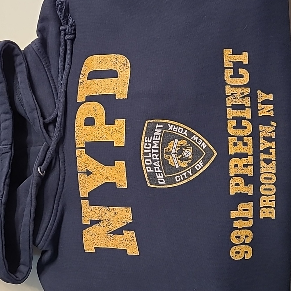 Brooklyn 99 TV Show Navy Blue Hoodie Men's Medium Unisex Styling - Picture 10 of 10